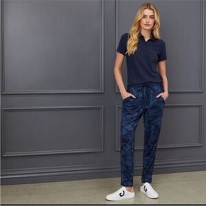 G/FORE Womens Camo Performance Jersey Golf Jogger Pants, size Large, Twilight